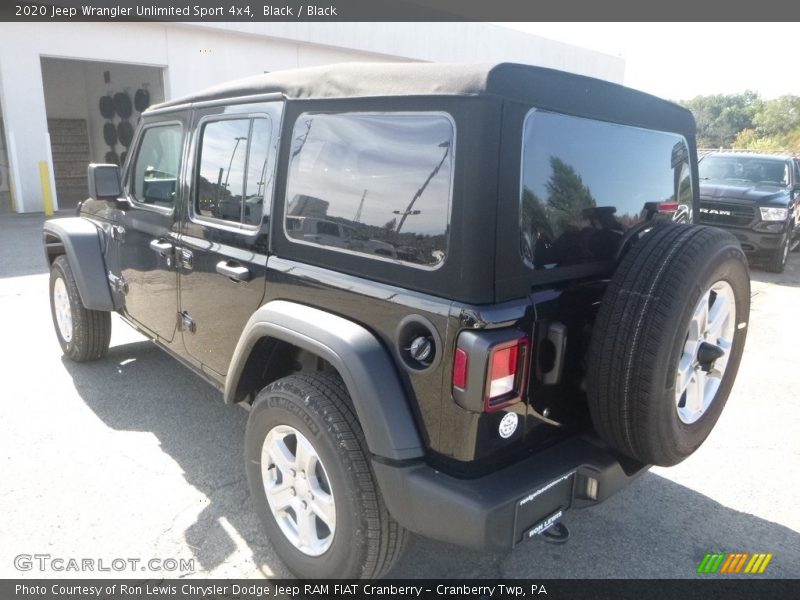 Black / Black 2020 Jeep Wrangler Unlimited Sport 4x4