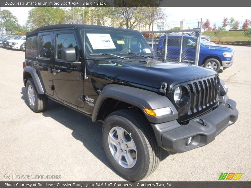 Black / Black 2020 Jeep Wrangler Unlimited Sport 4x4