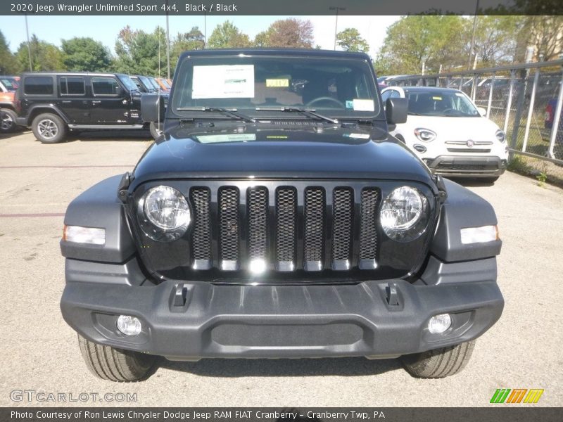 Black / Black 2020 Jeep Wrangler Unlimited Sport 4x4