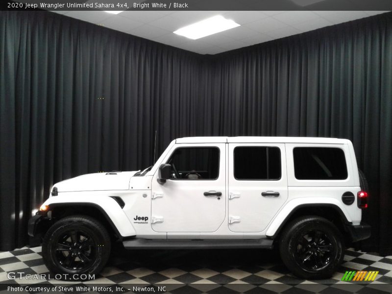 Bright White / Black 2020 Jeep Wrangler Unlimited Sahara 4x4