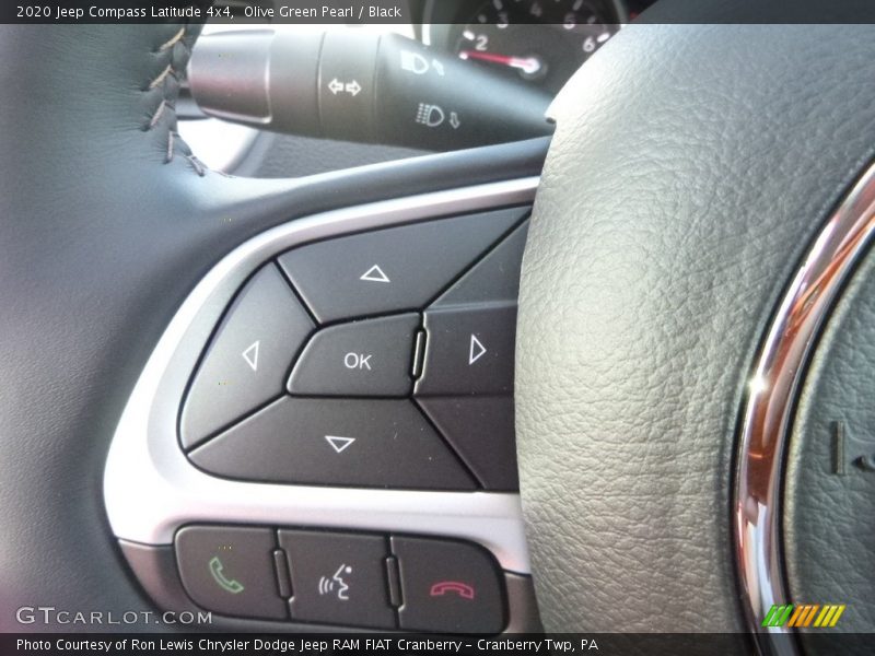 Olive Green Pearl / Black 2020 Jeep Compass Latitude 4x4