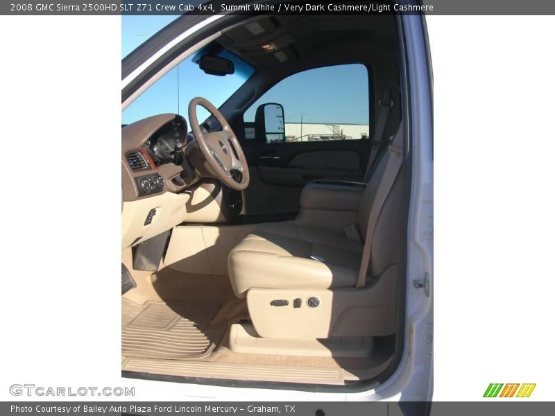 Summit White / Very Dark Cashmere/Light Cashmere 2008 GMC Sierra 2500HD SLT Z71 Crew Cab 4x4