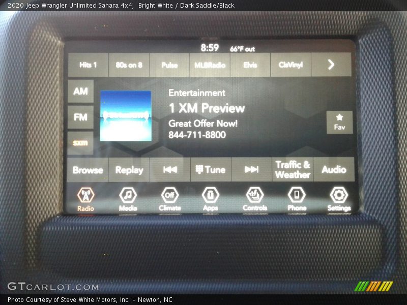 Bright White / Dark Saddle/Black 2020 Jeep Wrangler Unlimited Sahara 4x4
