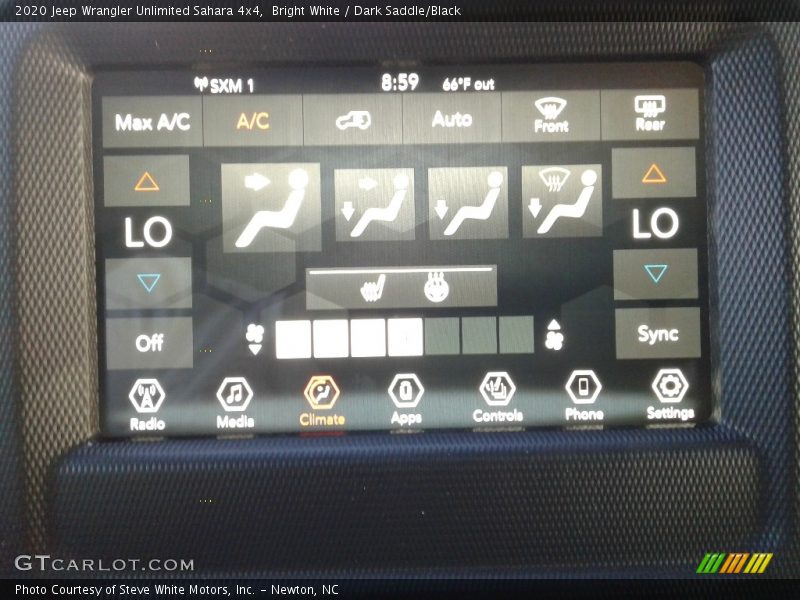 Bright White / Dark Saddle/Black 2020 Jeep Wrangler Unlimited Sahara 4x4