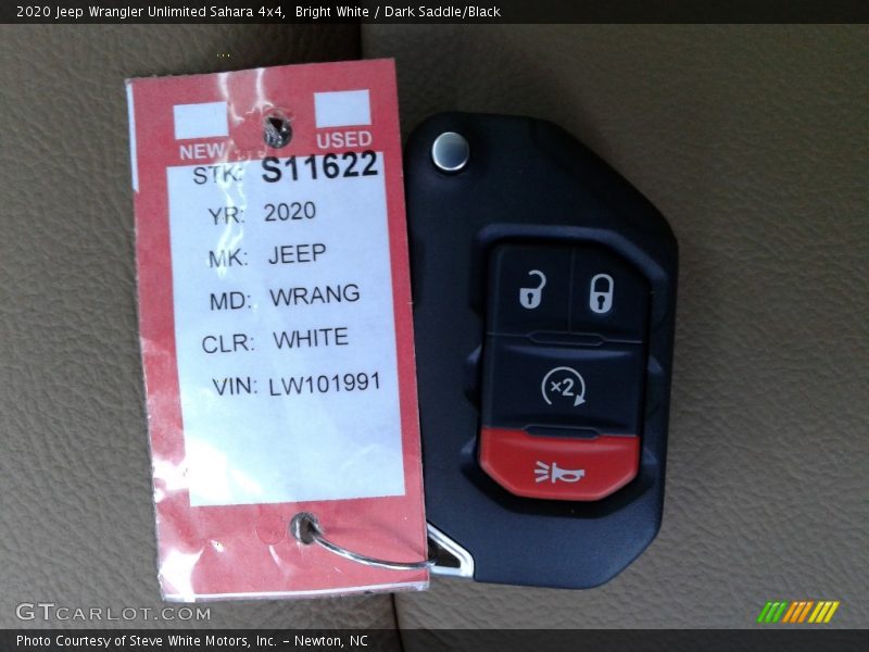 Bright White / Dark Saddle/Black 2020 Jeep Wrangler Unlimited Sahara 4x4