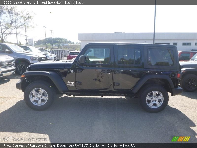 Black / Black 2020 Jeep Wrangler Unlimited Sport 4x4