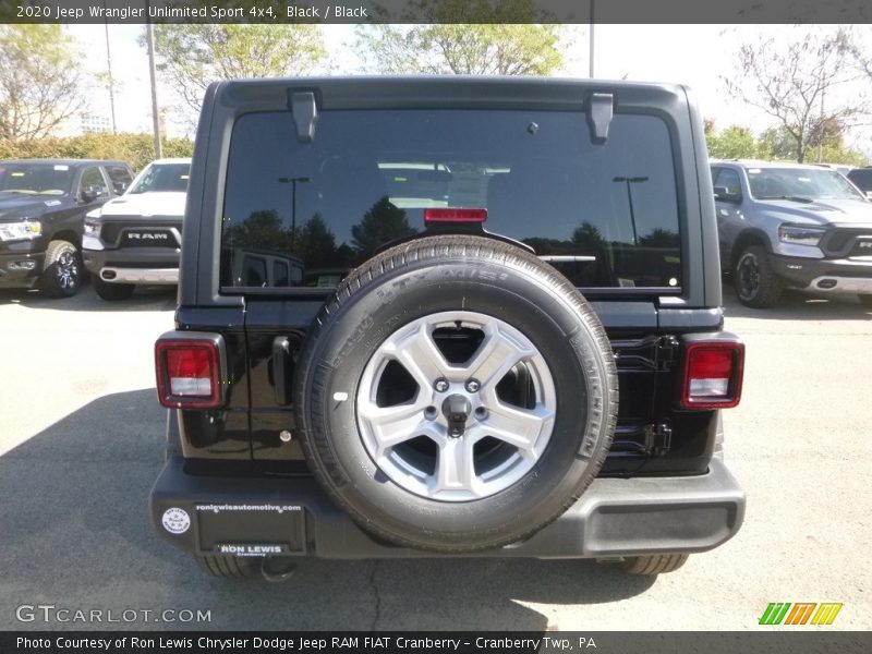 Black / Black 2020 Jeep Wrangler Unlimited Sport 4x4