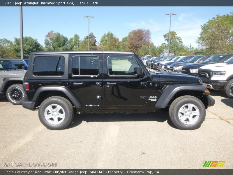 Black / Black 2020 Jeep Wrangler Unlimited Sport 4x4