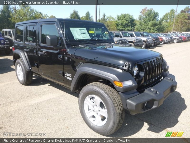 Black / Black 2020 Jeep Wrangler Unlimited Sport 4x4