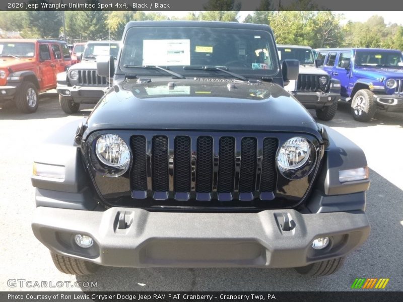 Black / Black 2020 Jeep Wrangler Unlimited Sport 4x4