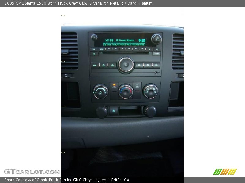 Silver Birch Metallic / Dark Titanium 2009 GMC Sierra 1500 Work Truck Crew Cab