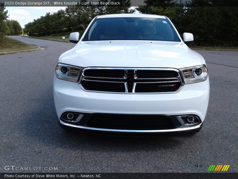 White Knuckle / Light Frost Beige/Black 2020 Dodge Durango SXT