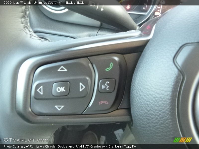 Black / Black 2020 Jeep Wrangler Unlimited Sport 4x4