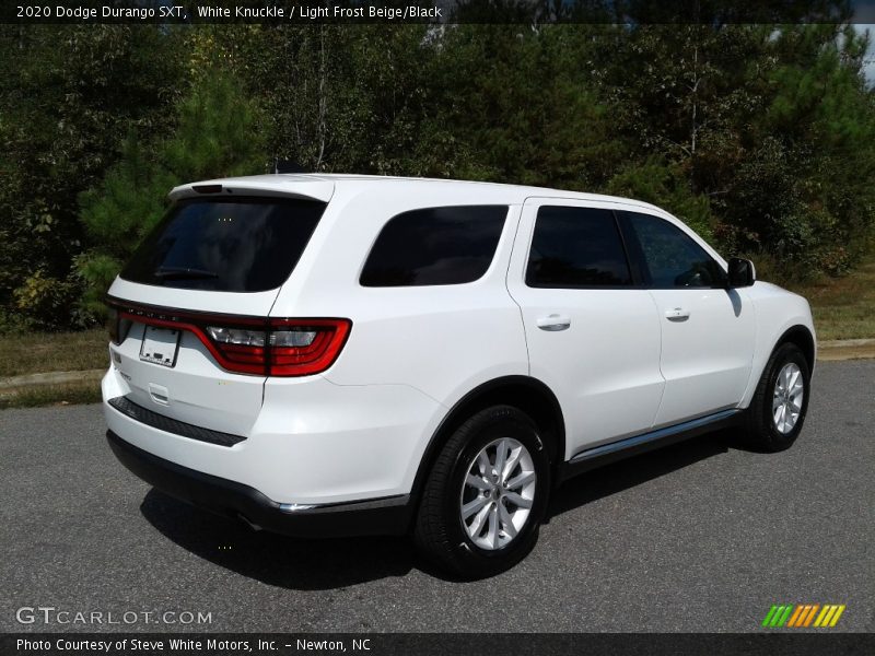White Knuckle / Light Frost Beige/Black 2020 Dodge Durango SXT
