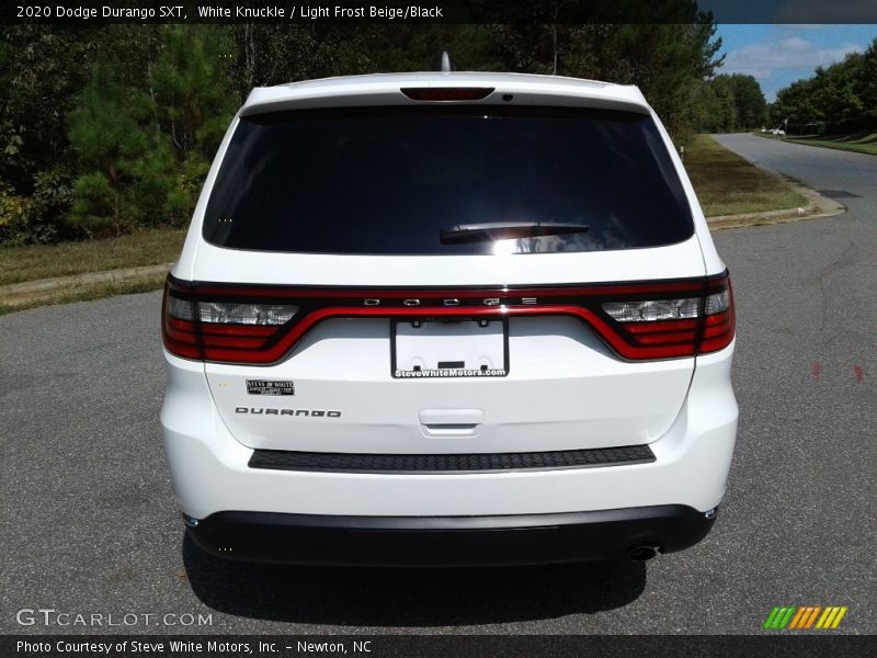 White Knuckle / Light Frost Beige/Black 2020 Dodge Durango SXT