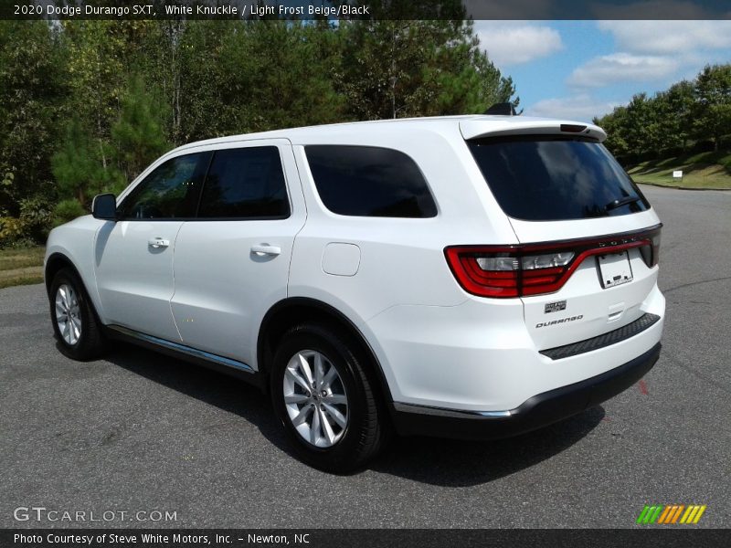 White Knuckle / Light Frost Beige/Black 2020 Dodge Durango SXT