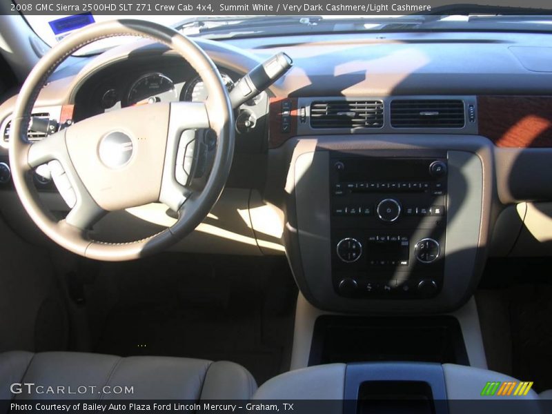 Summit White / Very Dark Cashmere/Light Cashmere 2008 GMC Sierra 2500HD SLT Z71 Crew Cab 4x4