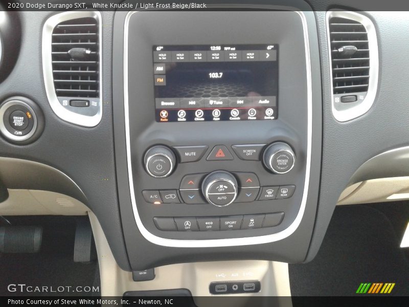 Controls of 2020 Durango SXT