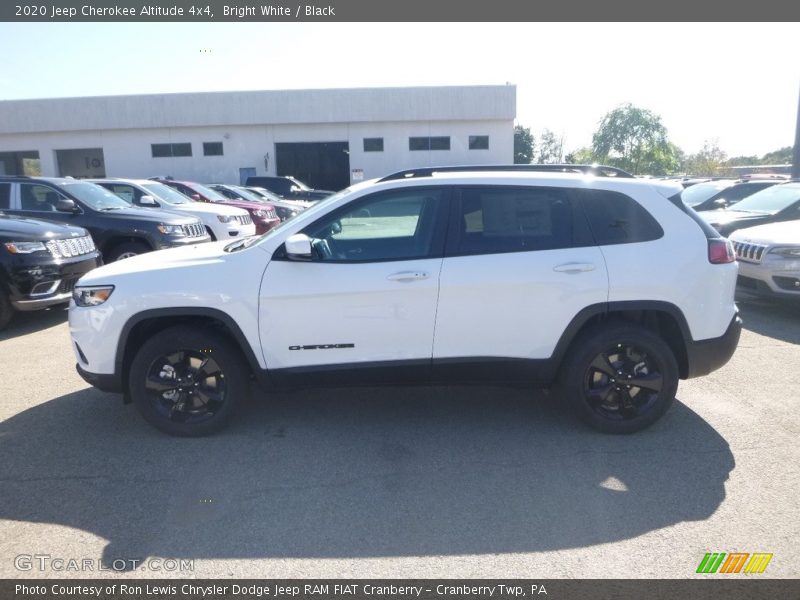 Bright White / Black 2020 Jeep Cherokee Altitude 4x4