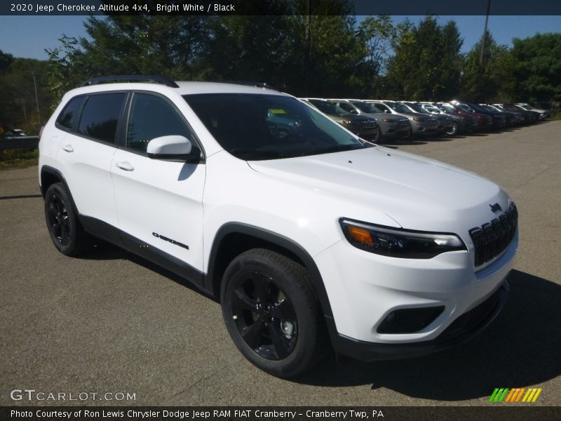 Bright White / Black 2020 Jeep Cherokee Altitude 4x4