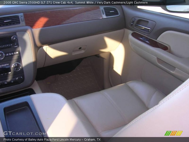 Summit White / Very Dark Cashmere/Light Cashmere 2008 GMC Sierra 2500HD SLT Z71 Crew Cab 4x4