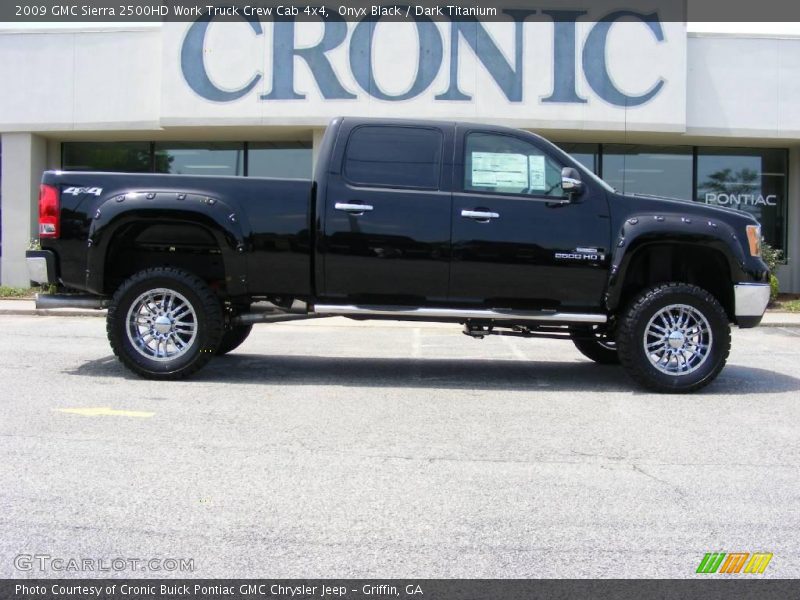Onyx Black / Dark Titanium 2009 GMC Sierra 2500HD Work Truck Crew Cab 4x4