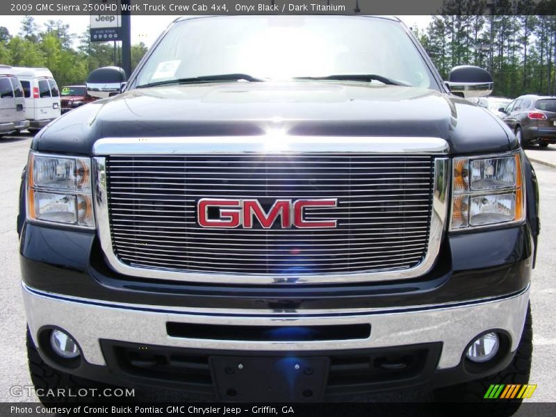 Onyx Black / Dark Titanium 2009 GMC Sierra 2500HD Work Truck Crew Cab 4x4