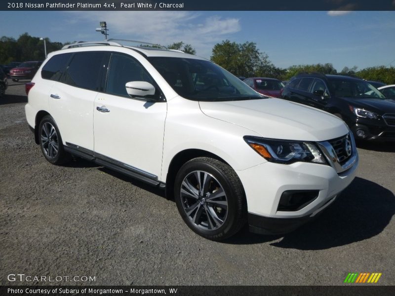 Pearl White / Charcoal 2018 Nissan Pathfinder Platinum 4x4
