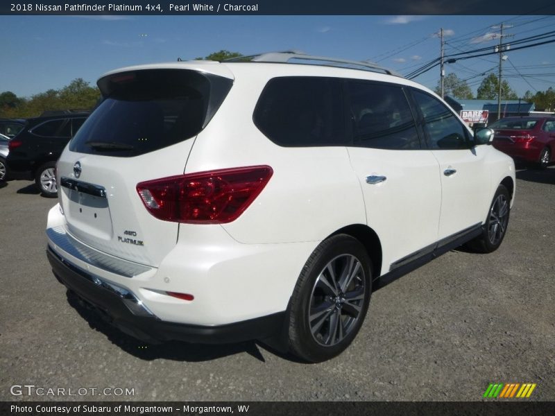 Pearl White / Charcoal 2018 Nissan Pathfinder Platinum 4x4