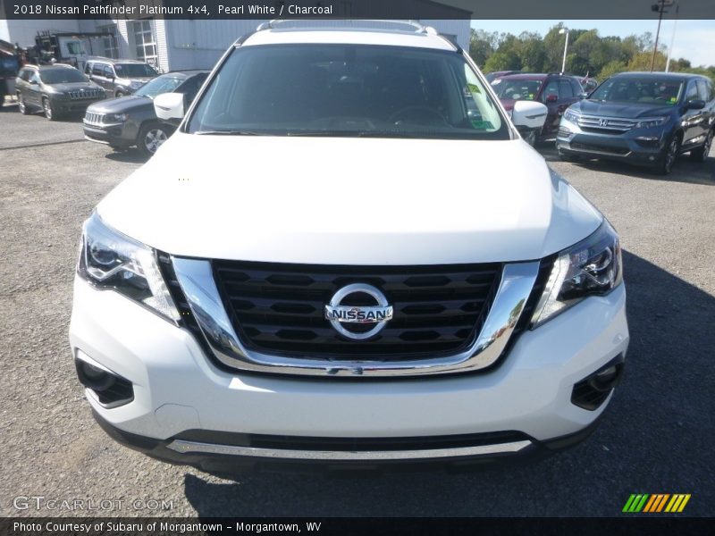Pearl White / Charcoal 2018 Nissan Pathfinder Platinum 4x4