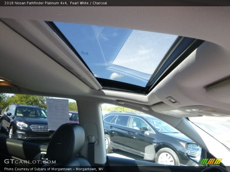 Pearl White / Charcoal 2018 Nissan Pathfinder Platinum 4x4