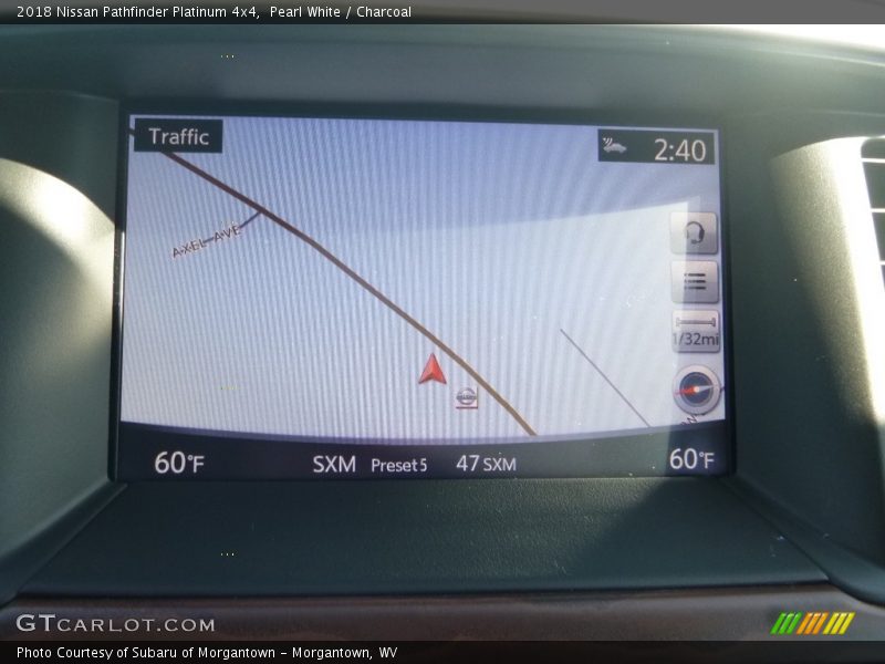Pearl White / Charcoal 2018 Nissan Pathfinder Platinum 4x4