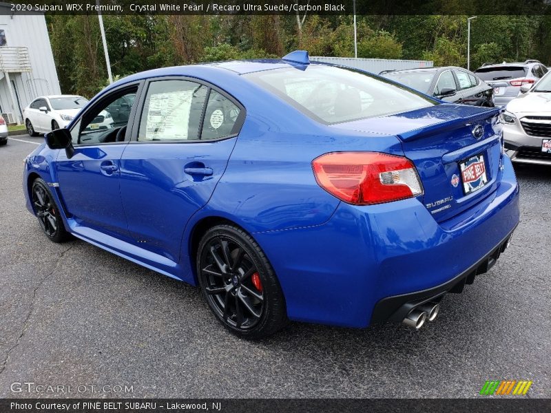 Crystal White Pearl / Recaro Ultra Suede/Carbon Black 2020 Subaru WRX Premium