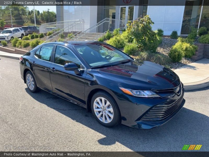 Galactic Aqua Mica / Black 2020 Toyota Camry LE