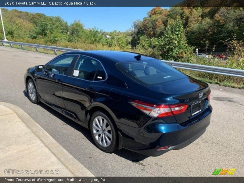 Galactic Aqua Mica / Black 2020 Toyota Camry LE