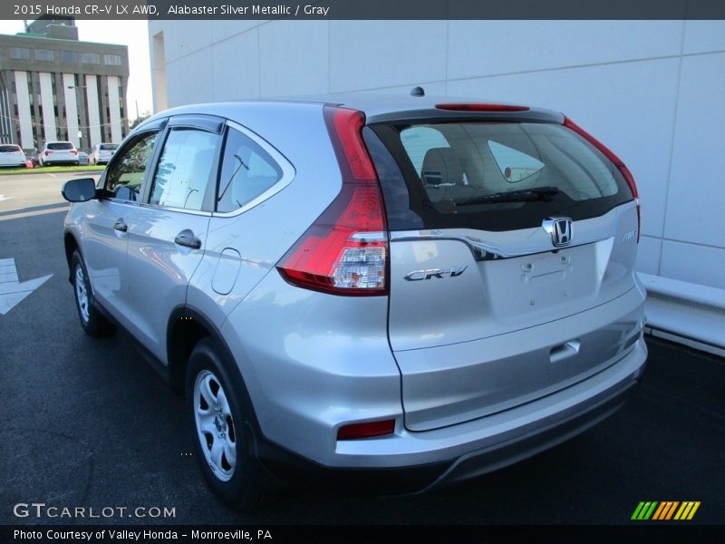 Alabaster Silver Metallic / Gray 2015 Honda CR-V LX AWD