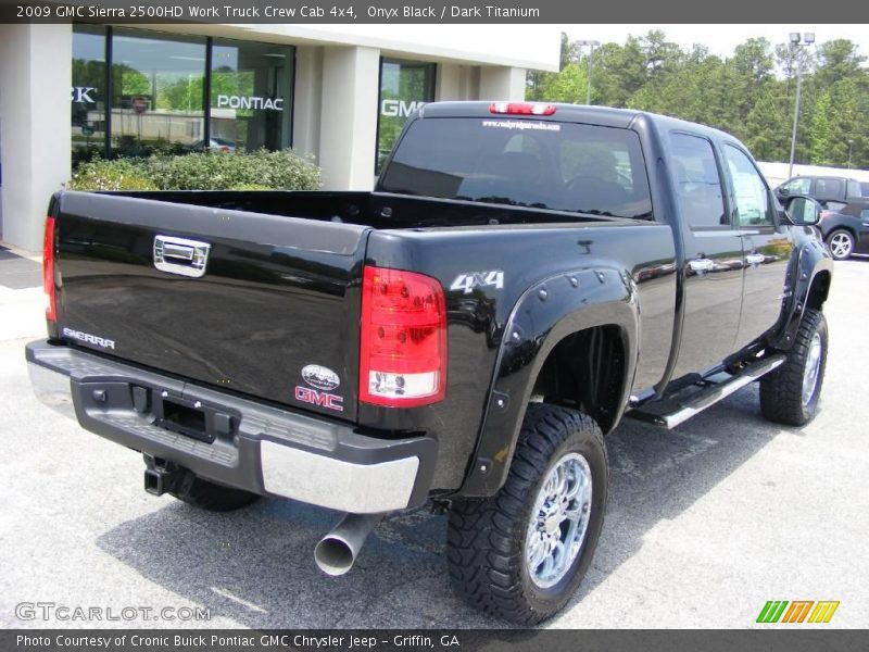 Onyx Black / Dark Titanium 2009 GMC Sierra 2500HD Work Truck Crew Cab 4x4