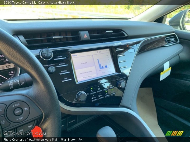 Galactic Aqua Mica / Black 2020 Toyota Camry LE
