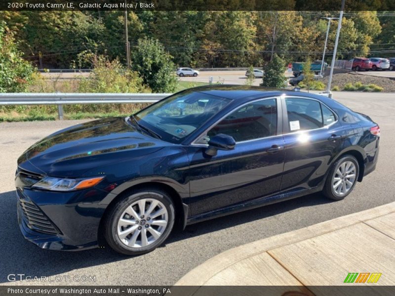 Galactic Aqua Mica / Black 2020 Toyota Camry LE