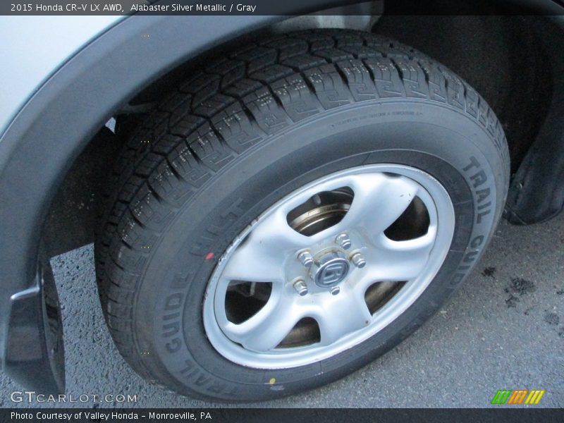 Alabaster Silver Metallic / Gray 2015 Honda CR-V LX AWD