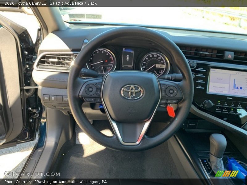 Galactic Aqua Mica / Black 2020 Toyota Camry LE