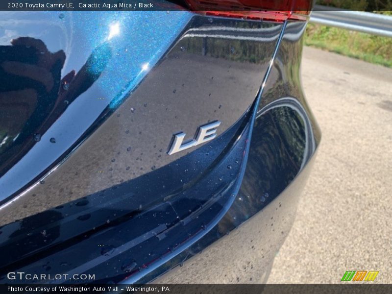 Galactic Aqua Mica / Black 2020 Toyota Camry LE