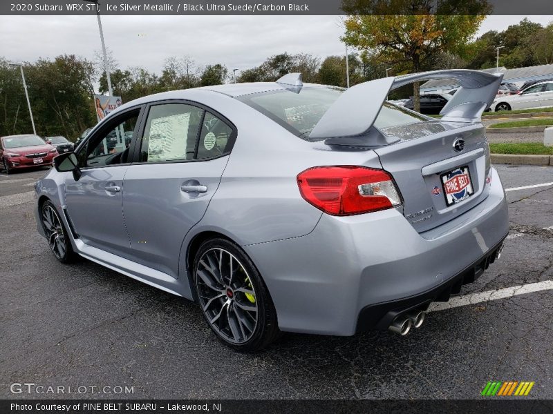 Ice Silver Metallic / Black Ultra Suede/Carbon Black 2020 Subaru WRX STI