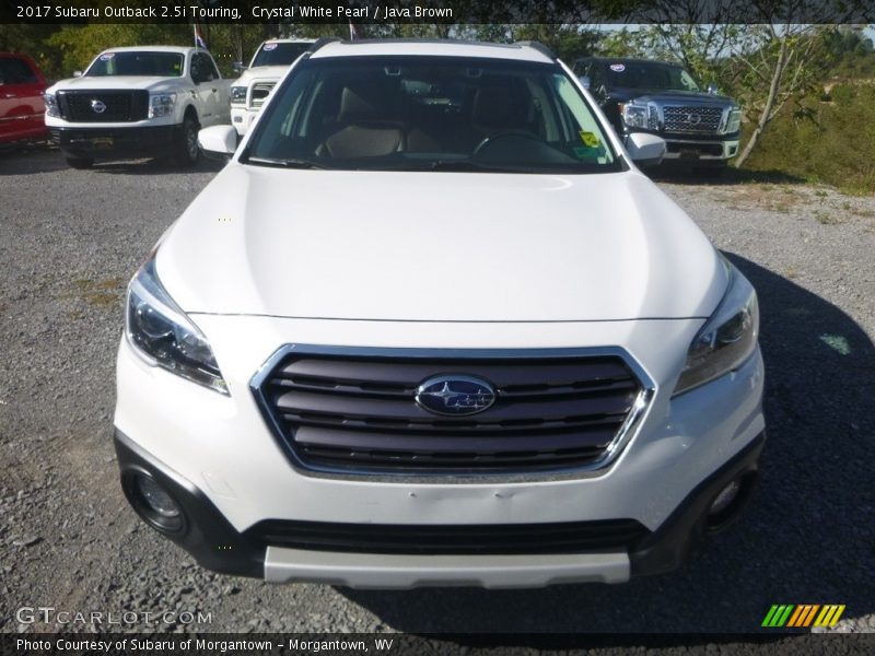 Crystal White Pearl / Java Brown 2017 Subaru Outback 2.5i Touring