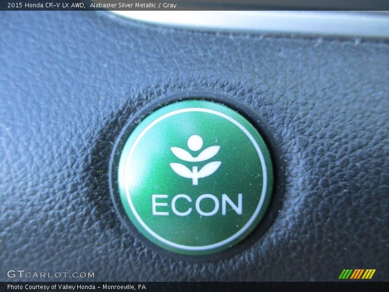 Alabaster Silver Metallic / Gray 2015 Honda CR-V LX AWD