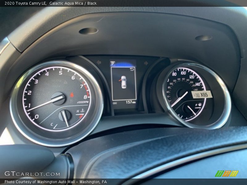 Galactic Aqua Mica / Black 2020 Toyota Camry LE