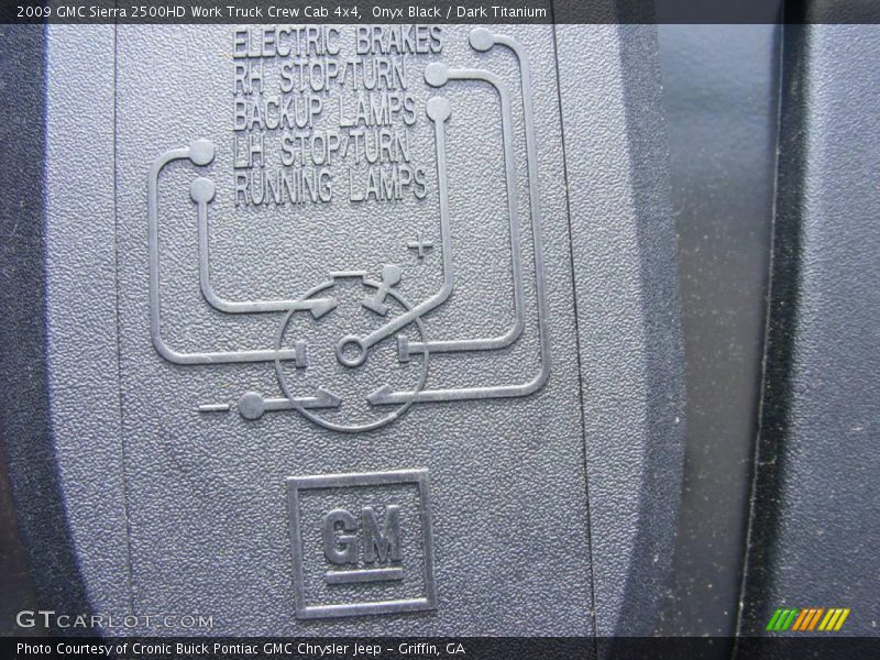 Onyx Black / Dark Titanium 2009 GMC Sierra 2500HD Work Truck Crew Cab 4x4