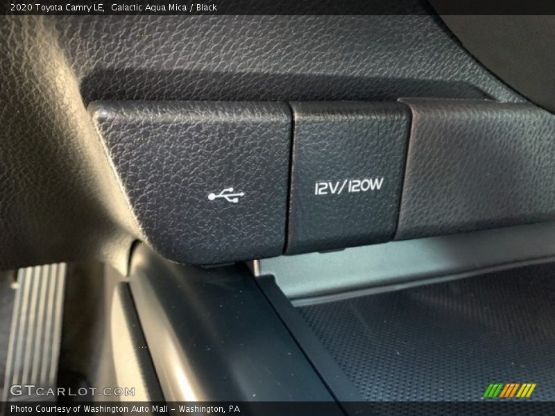 Galactic Aqua Mica / Black 2020 Toyota Camry LE