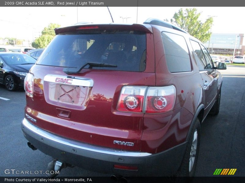 Red Jewel / Light Titanium 2009 GMC Acadia SLE AWD