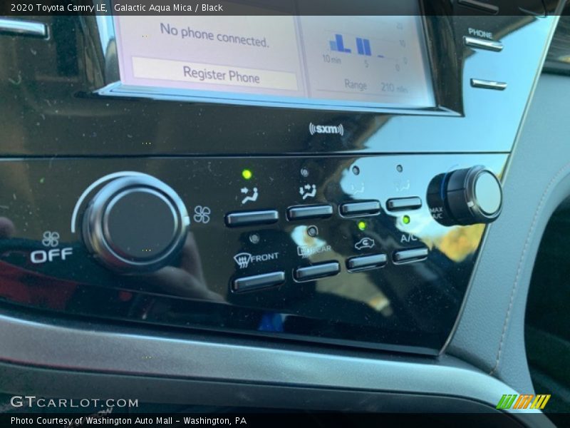 Galactic Aqua Mica / Black 2020 Toyota Camry LE